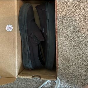Size 6 Black Slip On Vans